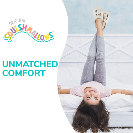 Pantuflas Squishmallows para niños y pantuflas para mujer, regalos para mujer, pantuflas de casa extraacogedoras y suaves, sin cordones, color blanco hueso, 6.5-7.5