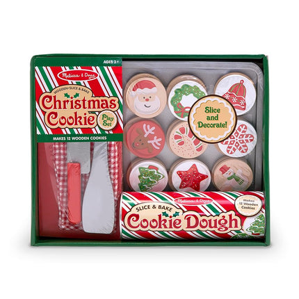 MaMeMi WOODEN SLICE AND BAKE CHRISTMAS COOKIE SET