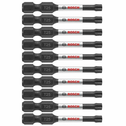 BOSCH ITT252B 10-Pack 2 in. Torx #25 Impact Tough Screwdriving Power Bits