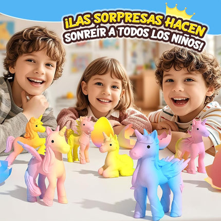 Unicorn Hatching Rainbow Eggs for Kids 6 Pack Toddler Toys for Boys & Girls