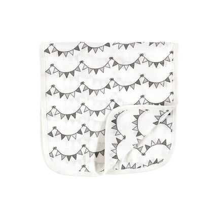 Hudson Baby Unisex Baby Muslin Burp Cloth 7pk, Royal Safari, One Size