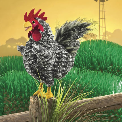 Folkmanis Puppets Barred Rock Rooster, Multi-Colour