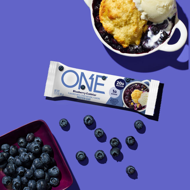 ISS Research Oh Yeah One Nutrition Bar, Blueberry Cobbler, 12-Piece