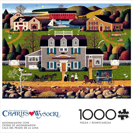Buffalo Games - Charles Wysocki - Moonmeadow Cove - 1000 Piece Jigsaw Puzzle for Adults Challenging Puzzle Perfect for Game Nights - Finished Puzzle Size is 26.75 x 19.75
