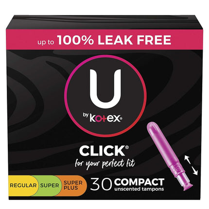 U by Kotex Click Compact Multipack Tampons, Regula
