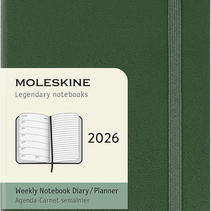 Moleskine Classic 12 Month 2026 Weekly Planner, Ha