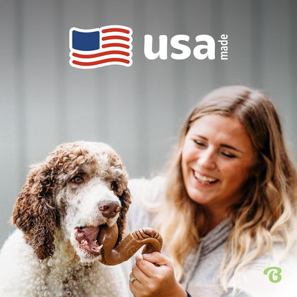 Benebone Tripe Bone Durable Dog Chew Toy for Aggressive Chewers, Real Tripe, Made in USA (Medium)