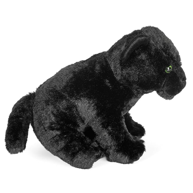 Wild Republic Jaguar Black, Cuddlekins, Stuffed Animal, 12 Inches, Kids, Plush Toy, Fill is Spun Recycled Water Bottles