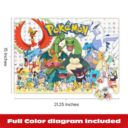 Buffalo Games - Pokémon - Fan Favorites - 300 Large Piece Jigsaw Puzzle Multicolor, 21.25"L X 15"W