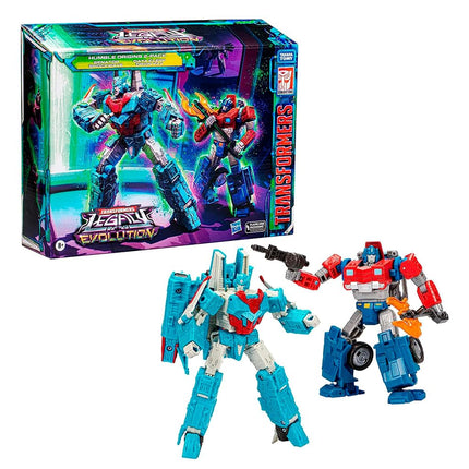 Transformers Toys Legacy Evolution Voyager Senator Shockwave & Deluxe Data Clerk Orion Pax Humble Origins 2-Pack