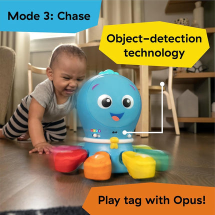 Jouet d'éveil à ramper et poursuivre Baby Einstein Ocean Explorers Go Opus Go avec musique, lumières et contenu éducatif pour les 3 mois à 5 ans