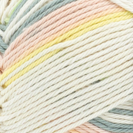 Lion Brand Yarn, 24/7 Cotton DK Crochet Yarn, Seaglass, Multicolor, 3 Pack