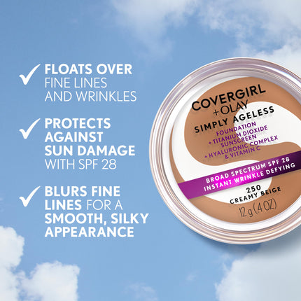 COVERGIRL - Olay Simply Ageless Foundation Natural Beige - 0.4 oz. (12 g)