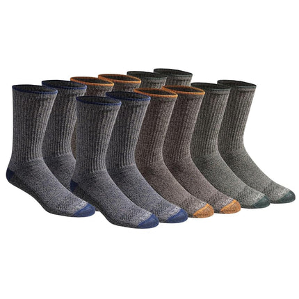 Dickies Men's, Heathered Colors (12 Pairs), Large