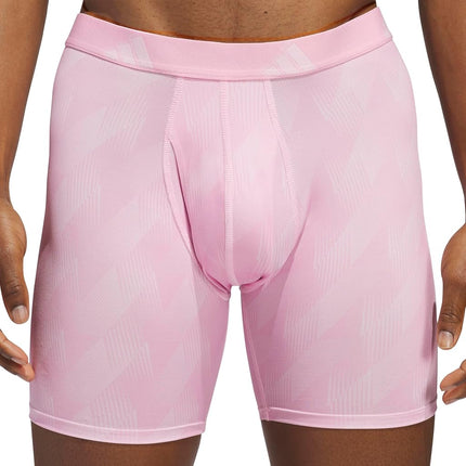 adidas Men's Microfiber Boxer Briefs (3-pack) performance Stretch Moisture-wicking Underwear, Adi Summit Clear Pink-true Pink/Black/Onix Grey/3-pack, S