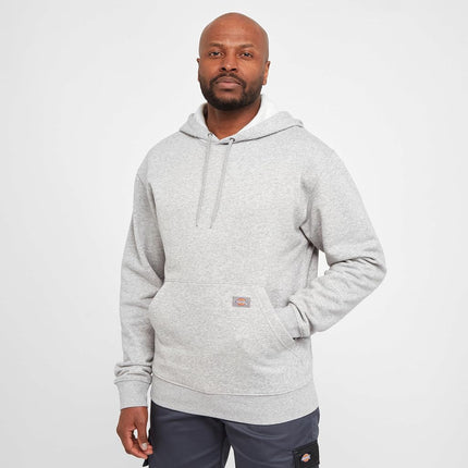 Dickies, Men's, MIDWEIGHT PULLOVER FLEECE HOODIE REGULAR, HEATHER GREY, XL