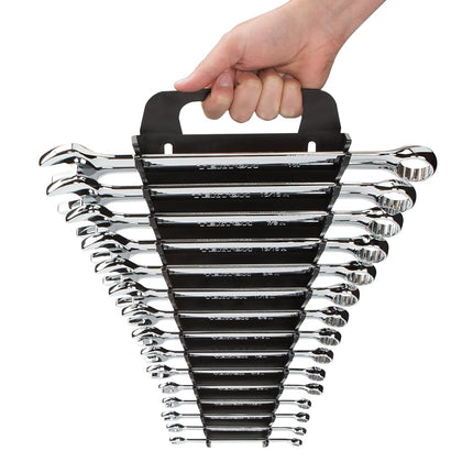 TEKTON 79352 Organizador de llaves Store and Go de 15 herramientas, negro
