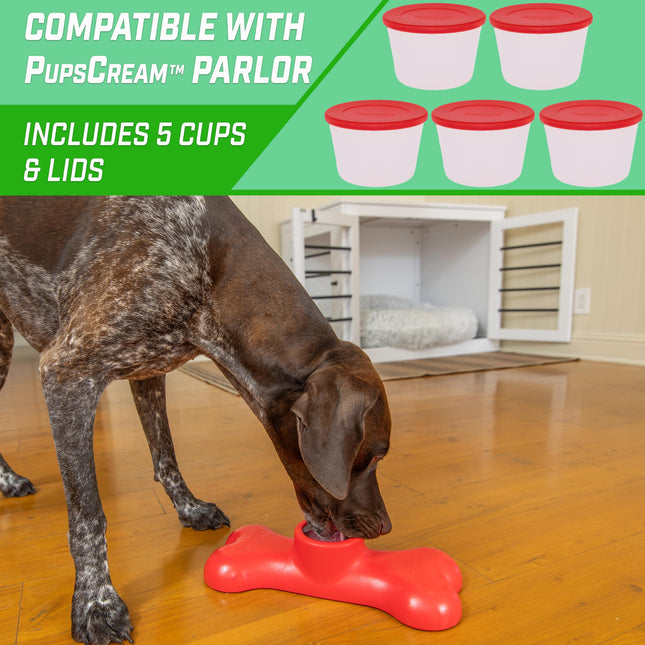 GoSports Pets PupsCream Parlor - Soporte antideslizante para helados y premios congelados para perros