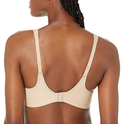 Bali Comfort Revolution Wireless Bra, Full-Coverage Wirefree Bra, Wireless Everyday Bra with Cool Comfort Fabric, Nude, 36C