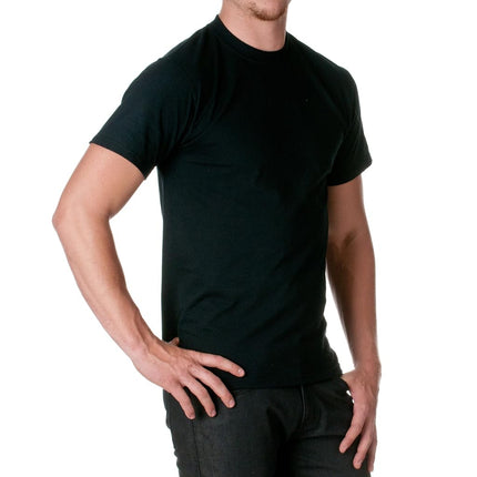 Fruit of The Loom Mens HD Cotton Short Sleeve Crew T-Shirt, M, Black