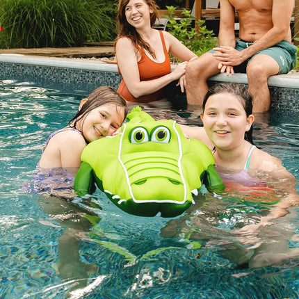 Big Joe Pool Petz Large Manta Ray Animal Pool Toy Float, Manta Ray Shape Mesh, Quick Draining Fabric, 3.5 feet