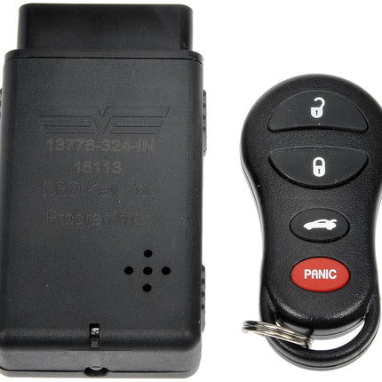 Dorman 13776 Keyless Entry Remote 4 Button Compatible with Select Chrysler/Dodge/Jeep Models (OE FIX), Black