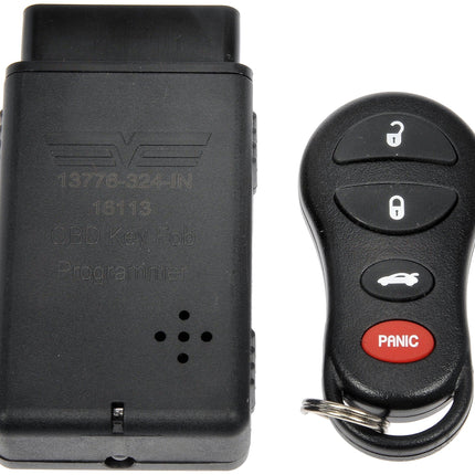 Dorman 13776 Keyless Entry Remote 4 Button Compatible with Select Chrysler/Dodge/Jeep Models (OE FIX), Black