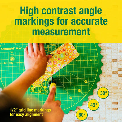 Omnigrid 14" Rotating Mat Cutter & Accessories - Green