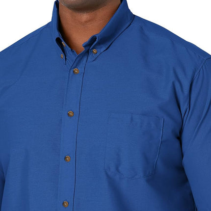 Red Kap Men's RK Poplin Dress Shirt, Royal Blue, S