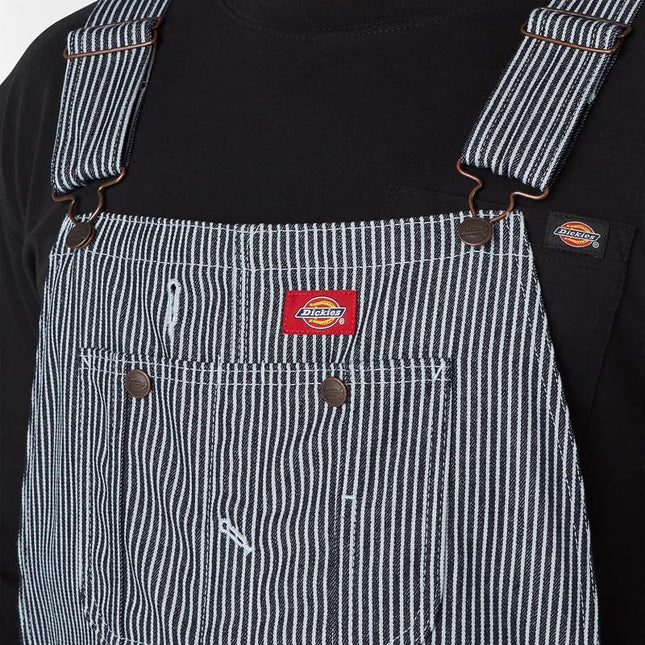 Dickies Men's Bib Overall, Hickory Stripe, 38X32