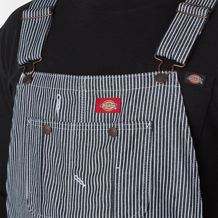 Dickies Peto de trabajo de mezclilla para hombre, rayas Hickory, 38X30