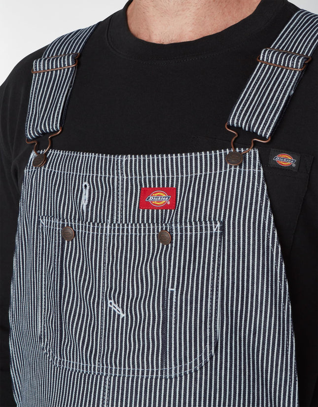 Peto Dickies para hombre, raya Hickory, 32X30