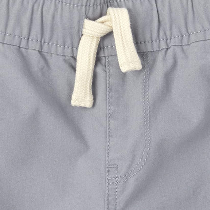 The Children's Place Short de jogging à enfiler pour garçons, lot de 3, Fin Gray/Flax/Tidal, 12