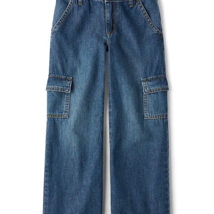 The Children's Place Girls' Wide Leg Denim Jeans, 