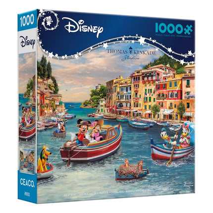 Ceaco - Thomas Kinkade - Disney - Mickey & Minnie in Italy - 1000 Piece Jigsaw Puzzle