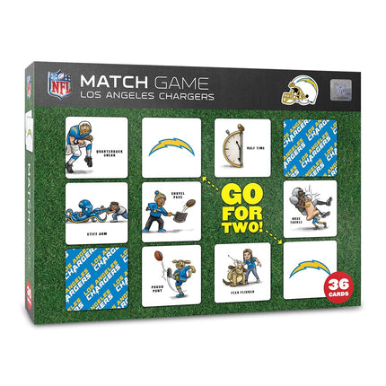 YouTheFan NFL Los Angeles Chargers Licensed Memory Match Game