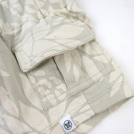 HonestBaby Unisex-Baby 2-Pack Cargo Shorts 100% Organic Cotton for Infant Baby and Toddler, Boys, Girls, Dusty Brown, 5T