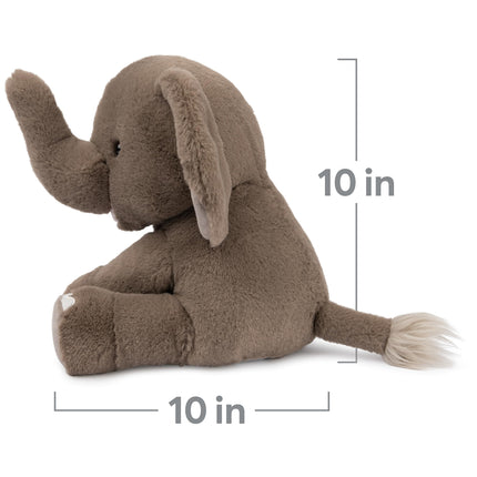 Peluche de elefante Chai GUND, animal de peluche premium para edades de 1 año en adelante, gris, 25.4 cm