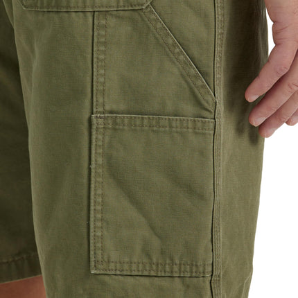 Wrangler Authentics Men's Loose Fit Carpenter Short, Burnt Olive, 34