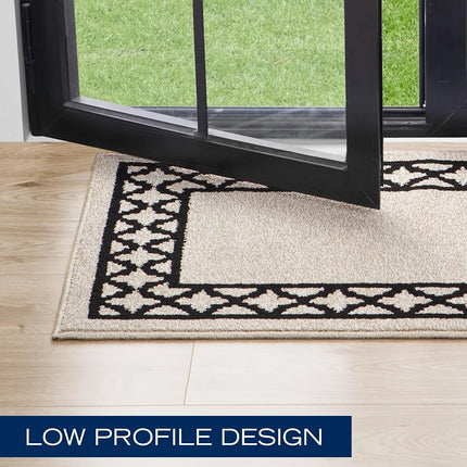 Nautica – Tapis de Couloir | Tapis d'intérieur pour Couloirs et Entrées | Tapis de Porte d'Entrée et de Cuisine Antidérapant | Tapis de Couloir Lavable en Machine | 66 cm x 183 cm | Treillis Naturel Torsadé