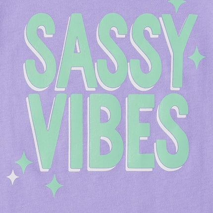 The Children's Place T-shirts graphiques à manches courtes pour bébés filles et petites filles, paquet de 3, Sassy Vibes/Love Love/Small in Charge, 18-24 mois