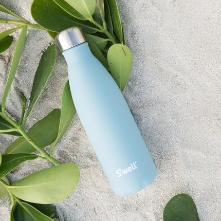 S'well Triple-Layered Vacuum-Insulated Stainless Steel Water Bottle, 25 Fl Oz/ 750 Ml, Aquamarine