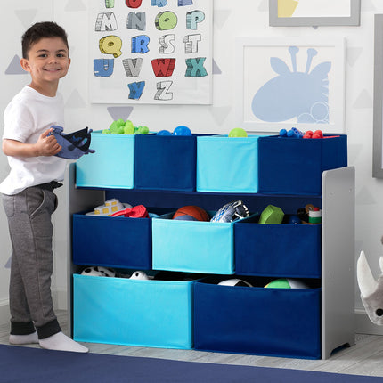 Delta Children Blue 9 Multi-Bin Storage Organiser