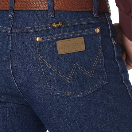 Wrangler Men's Cowboy Cut Slim Fit Jean Jeans, Rigid Indigo, 38W / 29L