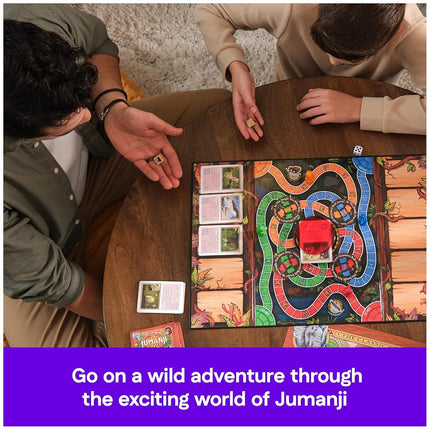 Spin Master Games, Jumanji 30th Anniversary Edition, The Classic Thrilling Adventure Family Board Game Based on the Action-Comedy Movie, Updated Jungle Challenges, 2-4 Players, for Ages 6 & Up