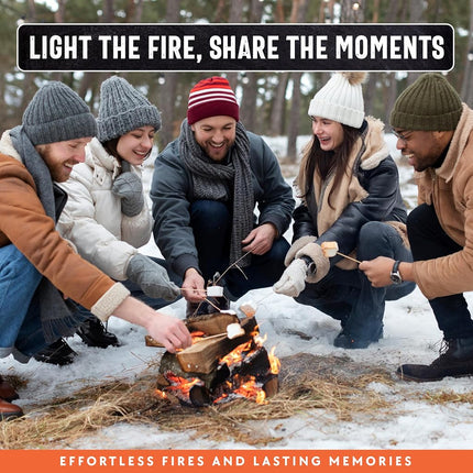 Billy Buckskin Co. 10 lb. Fatwood Fire Starter Sticks | Easy & Safe Fire Starter | Start a Fire with just 2 Sticks | Works in Any Weather Conditions | 10 lb Box