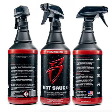 BLING SAUCE WATERSPOT Remover with Wax SEALANTS Black