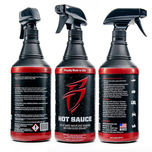 BLING SAUCE WATERSPOT Remover with Wax SEALANTS Black