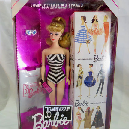 Original 1959 Blonde Barbie Doll 35th Anniversary 