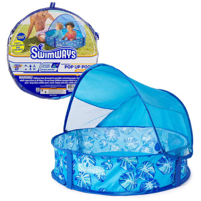 SwimWays Elite Pop-Up Above Ground Pool, Baby Pool